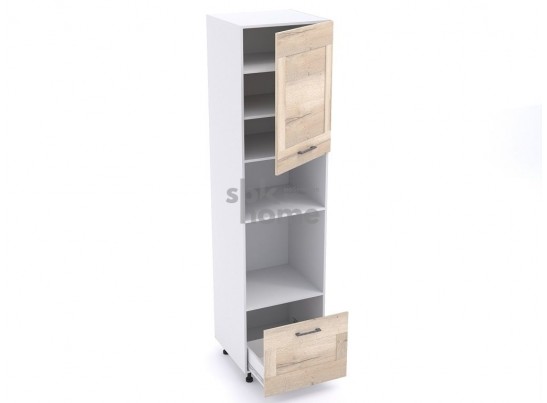 Пенал П-1, Дублин (600*570*2406) Дуб галифакс белый, 21671 в Каменске-Уральском