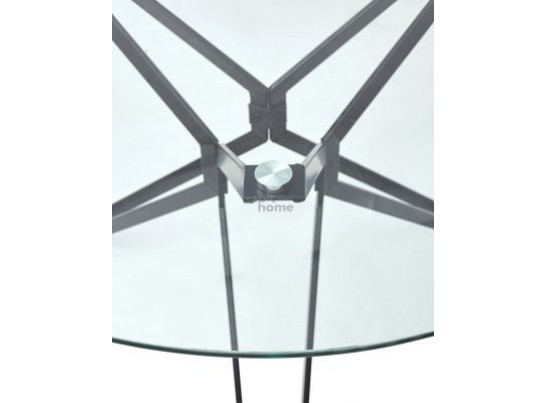 Стол VENETO прозрачное стекло (XS-DT003) (1100*1100*750), 2330 в Каменске-Уральском