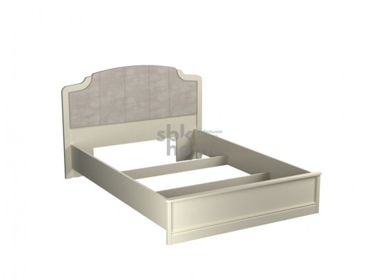 Кровать Люкс 1400, Сиена (1594*2110*1090) Береза бежевая, 12308 в Каменске-Уральском