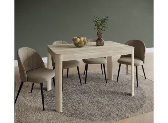 Стол обеденный , Фишт (1150*650*750) Дуб галифакс белый, 70704 в Каменске-Уральском