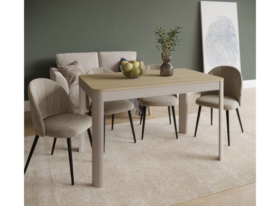 Стол обеденный , Фишт (1150*650*750) Дуб Палермо/Серый камень , 70705 в Каменске-Уральском