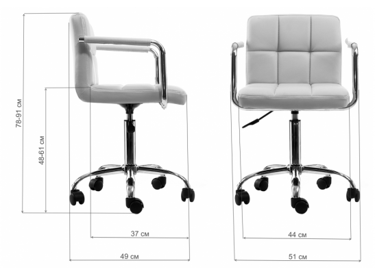 Компьютерный стул Arm черный в Каменске-Уральском