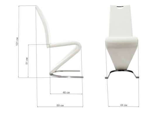 Стул Barlo белый в Каменске-Уральском