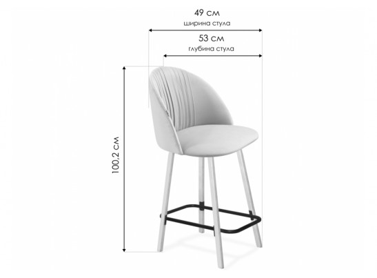 Полубарный стул SHT-ST35-1/S94-1 имперский желтый / прозрачный лак / черный муар в Каменске-Уральском