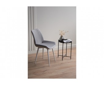 Стул на металлокаркасе Седа 360 светло-серый (zd 960) / белый