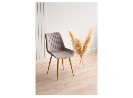 Стул на металлокаркасе Седа 360 латте (zd 290) / золотой