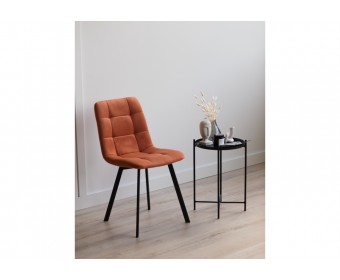 Стул на металлокаркасе Чилли терракотовый / черный