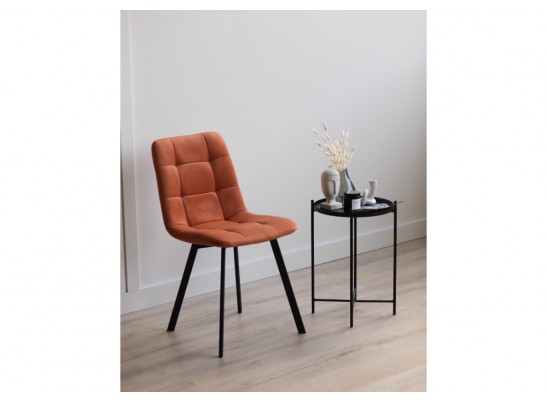 Стул на металлокаркасе Чилли терракотовый / черный в Каменске-Уральском