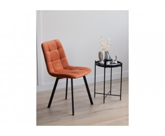 Стул на металлокаркасе Чилли терракотовый / черный