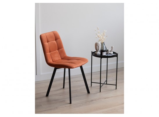 Стул на металлокаркасе Чилли терракотовый / черный в Каменске-Уральском