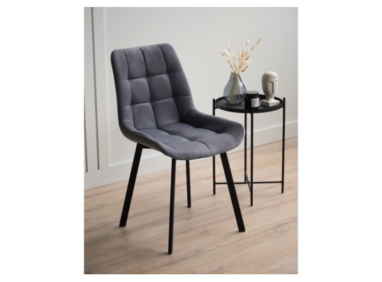 Стул на металлокаркасе Челси 360 П темно-серый (zd 995) / черный в Каменске-Уральском