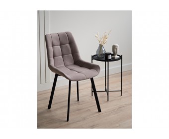 Стул на металлокаркасе Челси П латте (zd 290) / черный