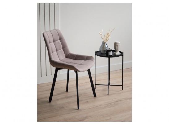 Стул на металлокаркасе Челси 360 П латте (zd 290) / черный в Каменске-Уральском