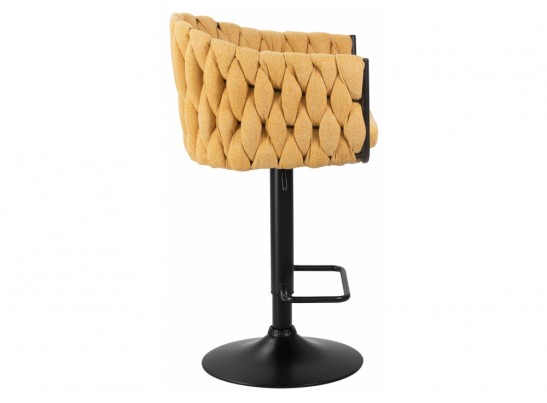 Барный стул 9690-LM Leon желтый / черный в Каменске-Уральском
