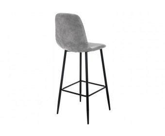 Барный стул Drop black / grey