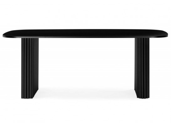 Деревянный стол Бавария B 180 х 90 черная пленка шагрень / черный в Каменске-Уральском