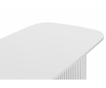 Деревянный стол Бавария B 200 х 90 белая пленка шагрень / белый