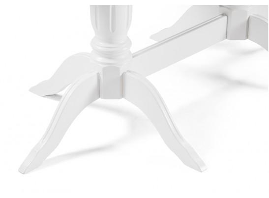 Деревянный стол Эритрин 140(180)х80х77 белый / белый в Каменске-Уральском