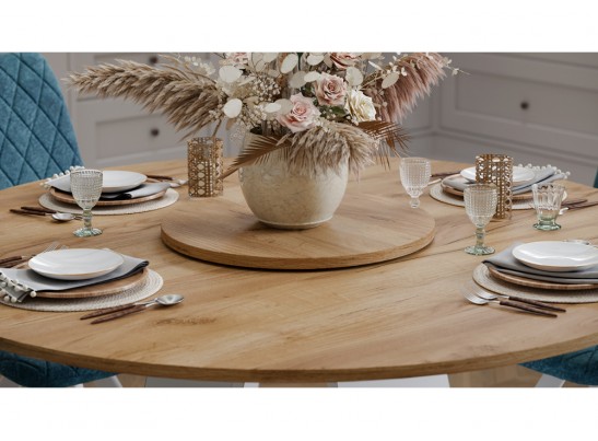 Деревянный стол Райнер белый / дуб крафт золотой в Каменске-Уральском