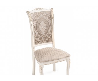 Деревянный стул Керия ткань бежевый / слоновая кость