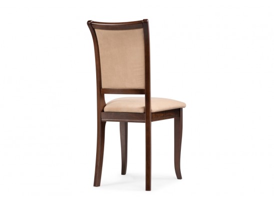 Деревянный стул Корнелл бежевый велюр / орех темный в Каменске-Уральском