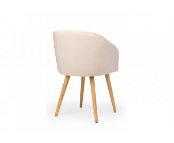 Деревянный стул Монер 360 бежевый (glory 03) / светлое дерево