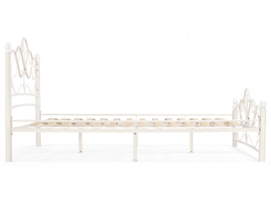 Двуспальная кровать Виктори 2 160х200 белая в Каменске-Уральском