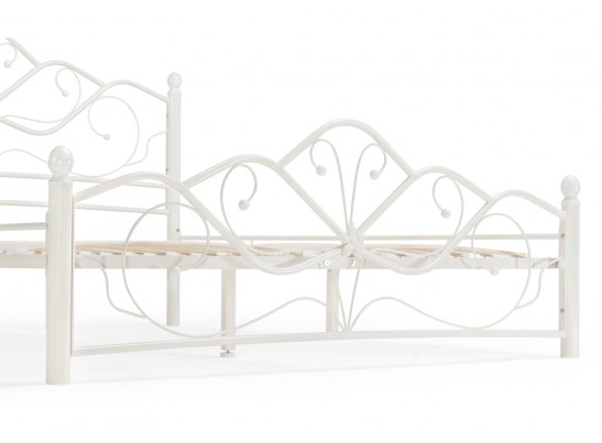 Двуспальная кровать Виктори 2 160х200 белая в Каменске-Уральском