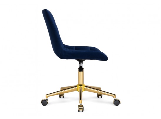 Компьютерное кресло Честер синий / золото в Каменске-Уральском