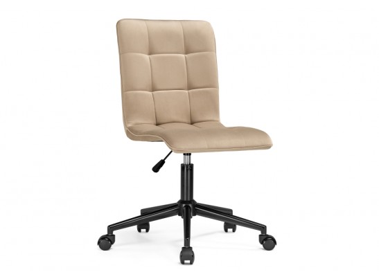 Компьютерное кресло Квадро бежевый / черный в Каменске-Уральском