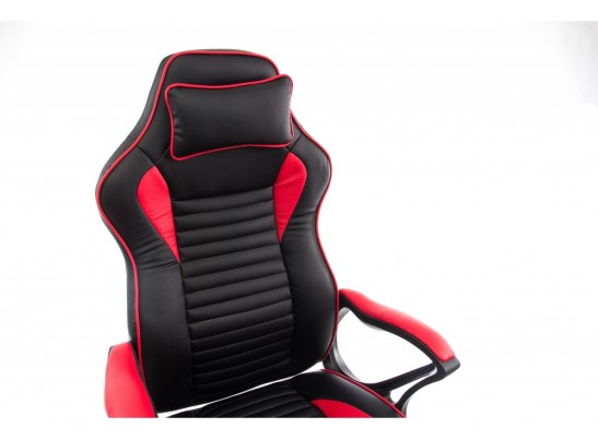 Компьютерное кресло Leon красное / черное в Каменске-Уральском