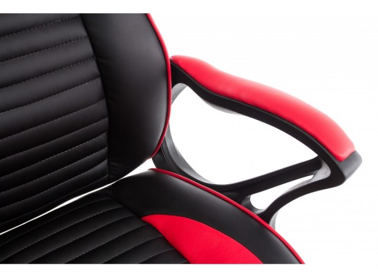 Компьютерное кресло Leon красное / черное в Каменске-Уральском