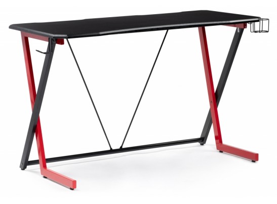 Компьютерный стол Kolman 120х60х76 black / red в Каменске-Уральском
