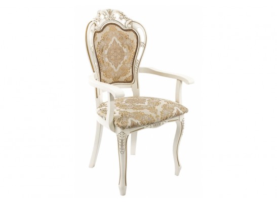 Кресло Bronte молочный / патина в Каменске-Уральском