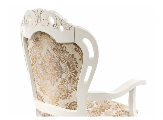 Кресло Bronte молочный / патина в Каменске-Уральском