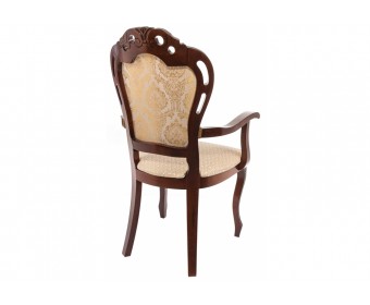 Кресло Bronte вишня с патиной /  бежевый