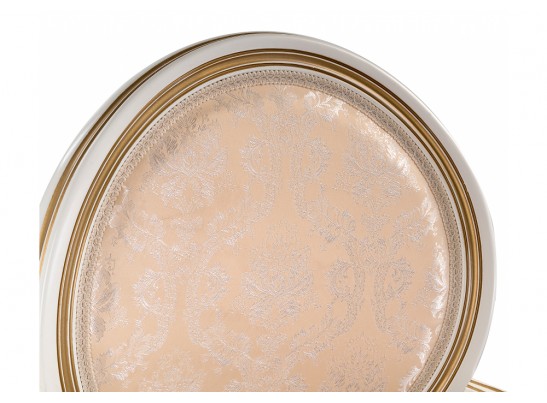 Кресло Данте молочный / золотая патина в Каменске-Уральском