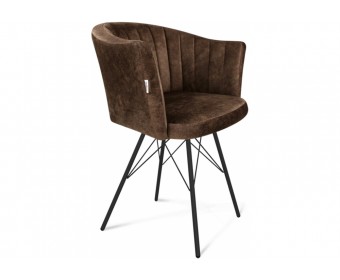 Кресло SHT-ST42-1/S37 трюфель / черный муар