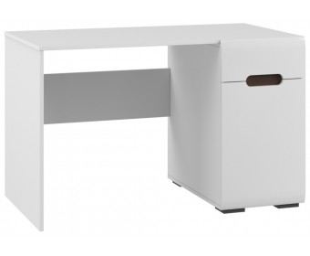 Письменный стол Амбра белый глянец / белый эггер
