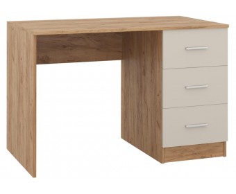 Письменный стол Бишоп 3 дуб крафт золотой / кашемир