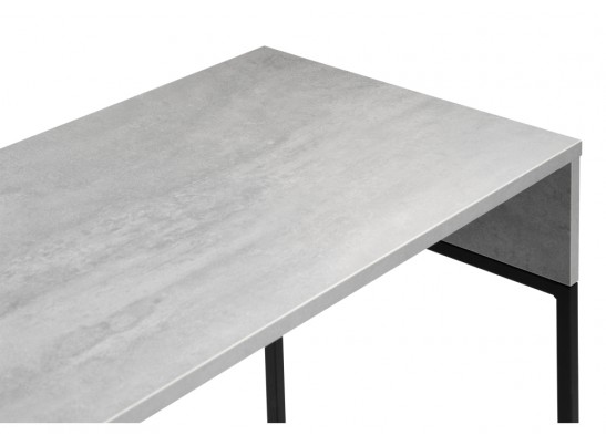 Письменный стол Ниа 115х60 бетон / черный матовый в Каменске-Уральском