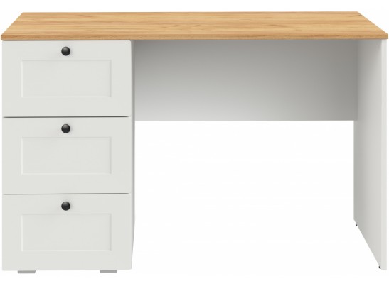 Письменный стол Опра белый шагрень / дуб золотой craft в Каменске-Уральском