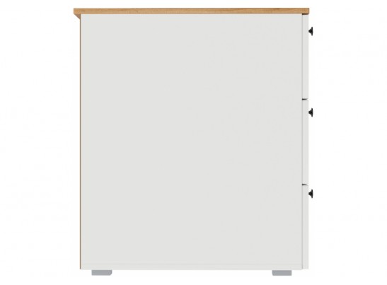 Письменный стол Опра белый шагрень / дуб золотой craft в Каменске-Уральском