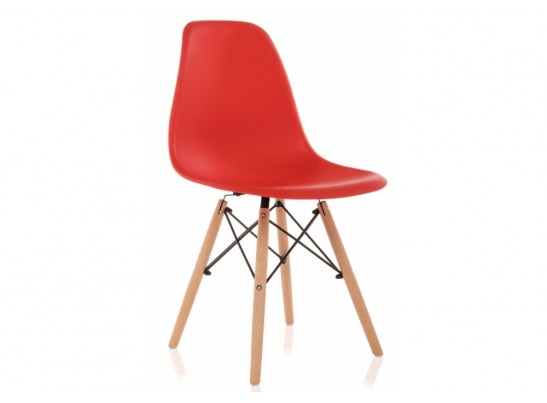 Пластиковый стул Eames PC-015 красный в Каменске-Уральском