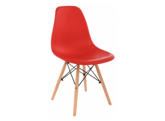 Пластиковый стул Eames PC-015 красный в Каменске-Уральском