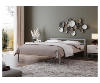 Полутораспальная кровать Фади 120х200 серая