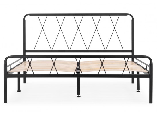 Полутораспальная кровать Иоханна 18 120х200 черная в Каменске-Уральском