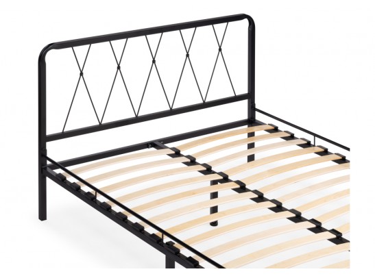 Полутораспальная кровать Иоханна 18 120х200 черная в Каменске-Уральском