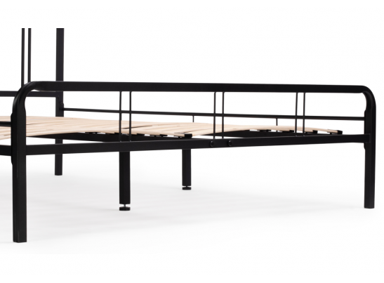 Полутораспальная кровать Рейк 120х200 черная в Каменске-Уральском