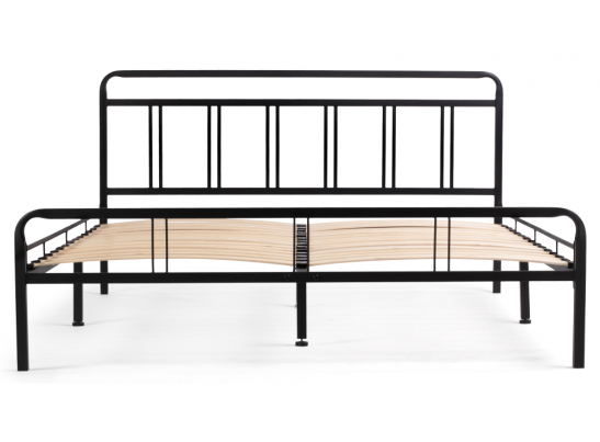 Полутораспальная кровать Рейк 140х200 черная в Каменске-Уральском